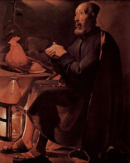 LA TOUR, Georges de Die Reue des Hl. Petrus